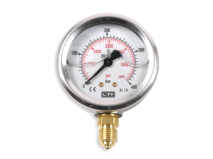 Bourdon tube pressure gauge